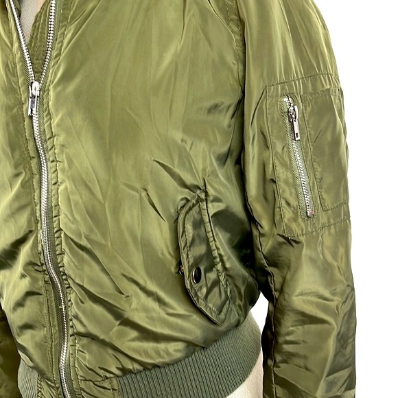 Army green bomber jacket - Picture 2 of 6